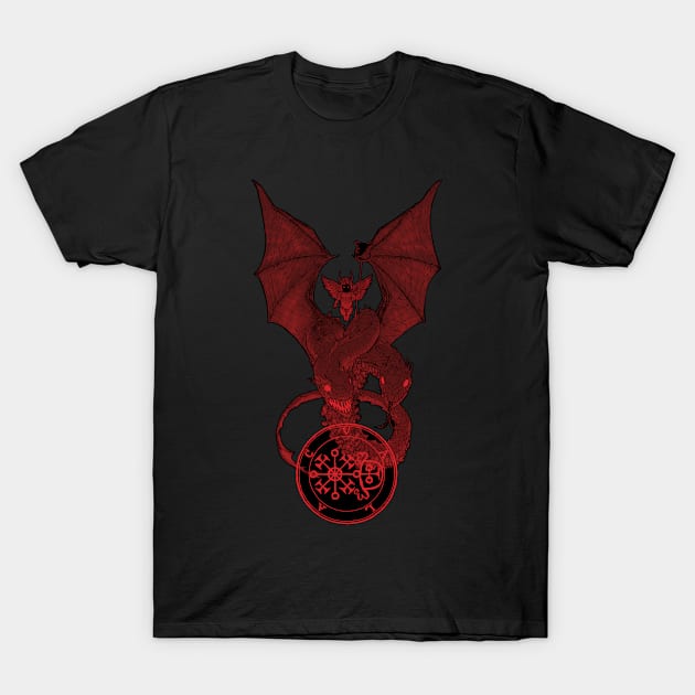 Dictionnaire Infernal: Valac (Red Variant) T-Shirt by Cyborg One